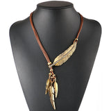 Alloy Feather Necklaces