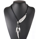 Alloy Feather Necklaces