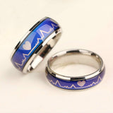 Color Temperature Changing Magic Stanless Steel Mood Ring