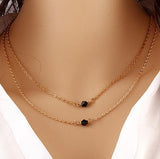 Copper Choker Multilayer Necklace