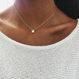 Copper Choker Multilayer Necklace