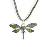 Necklace Silver Dragonfly Statement