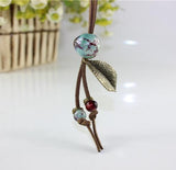 Wood Collar Stone Boho Necklace