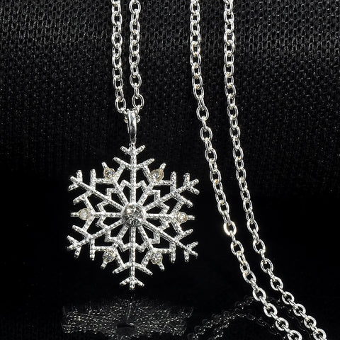 Crystal Snowflake Zircon Necklaces