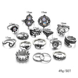 16 Pcs/set Women Ring Set