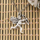 Love Angel Cupid 29x26mm Necklace